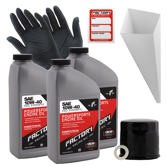10W-40 Full Synthetic 3 Quart Oil Change Kit fits Suzuki GSX-R600, GSX-R750, GSX-S750