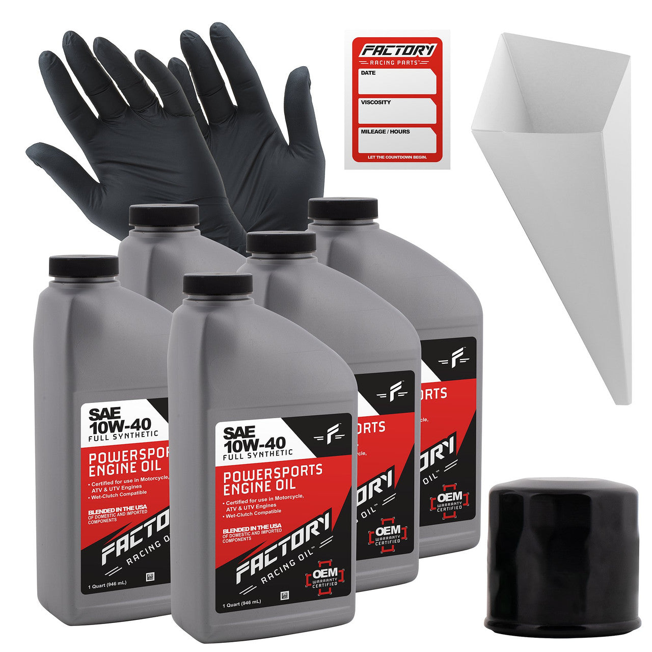 10W-40 5 Quart Oil Change Kit For Yamaha XTZ12 Super Tenere