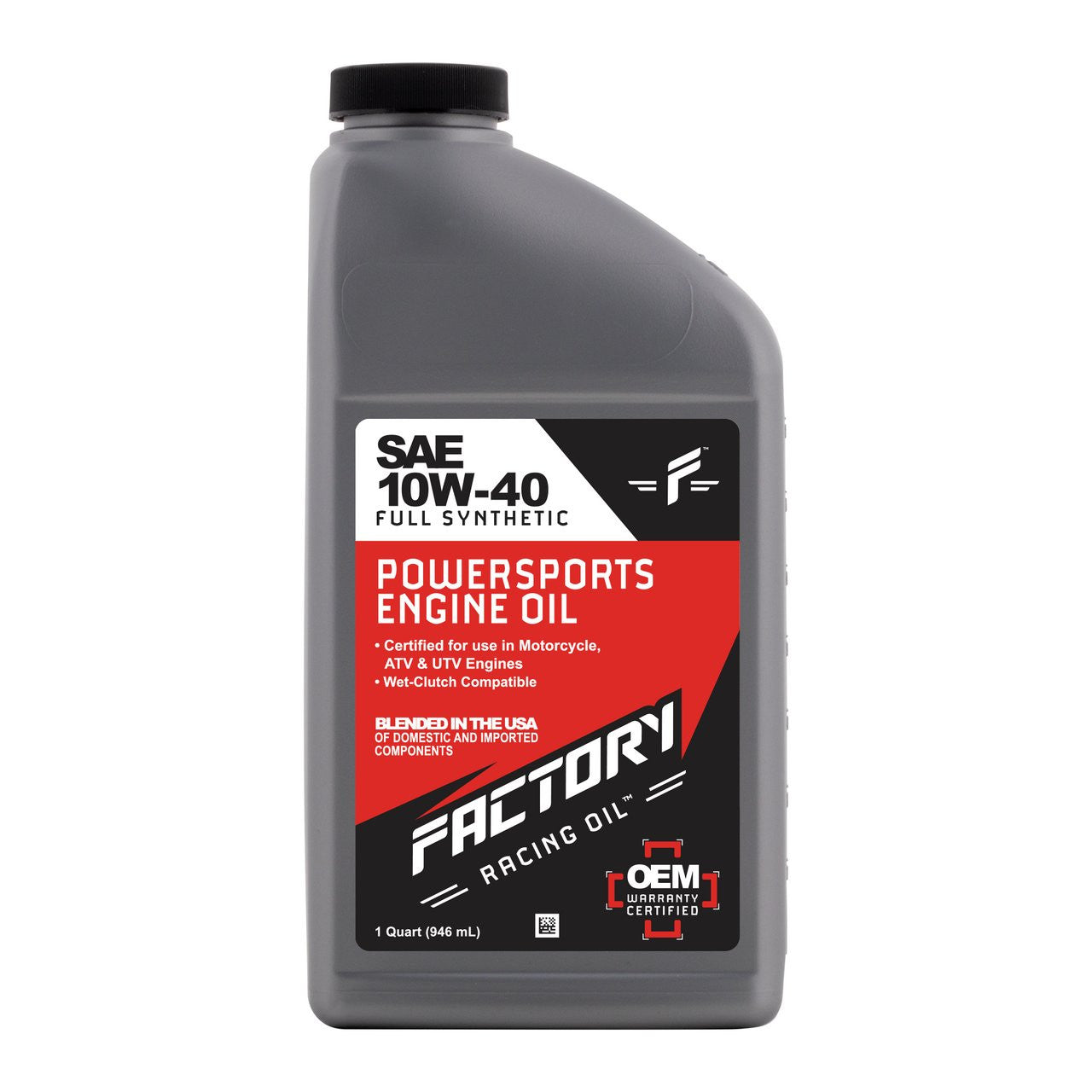 10W-40 Full Synthetic 1 Quart Oil Change Kit fits Suzuki DR125SE, DR200S, RV200